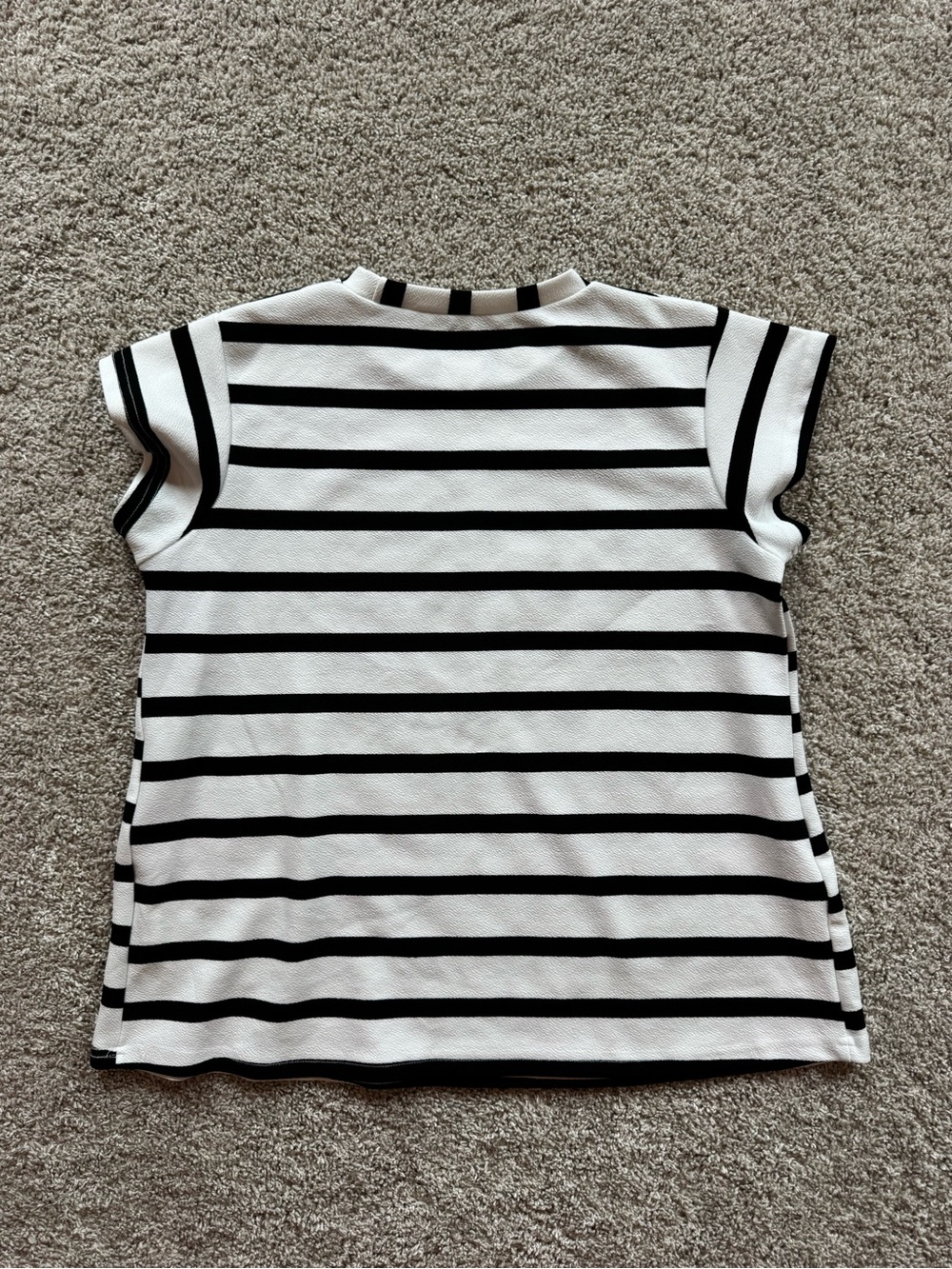 Maternity Top Bundle Large Dressy Maternity Shirts Black Striped & Solid Shirt - Picture 10 of 10